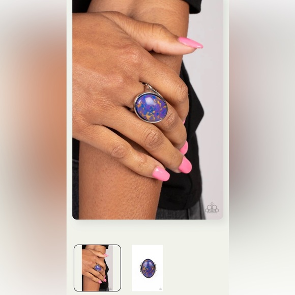 🟣👑🟣 “MAJESTIC MARBLING” PURPLE RING ~ PAPARAZZI❗️🟣👑🟣 - Picture 4 of 4